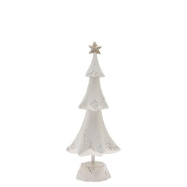Boston International Christmas Winter Holiday Tabletop Tree Decoration, Medium, Pearly Snow