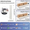 FLOREXP White Vinyl Flooring - Laminate Waterproof Flooring with Wood