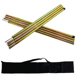 Acenilen Replacement Tent Poles - Set of 2, Adjustable Galvanized Rods for Camping Tarps, Shelters, Hiking, Backpacking, Portable Tent Poles Rods