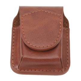 Bolsa Más Ligera, Funda para Encendedor de Cuero PU con Presilla para Cinturón de Bolsillo, Funda para Cintura Más Ligera con Hebilla Magnética para Exteriores (BROWN)