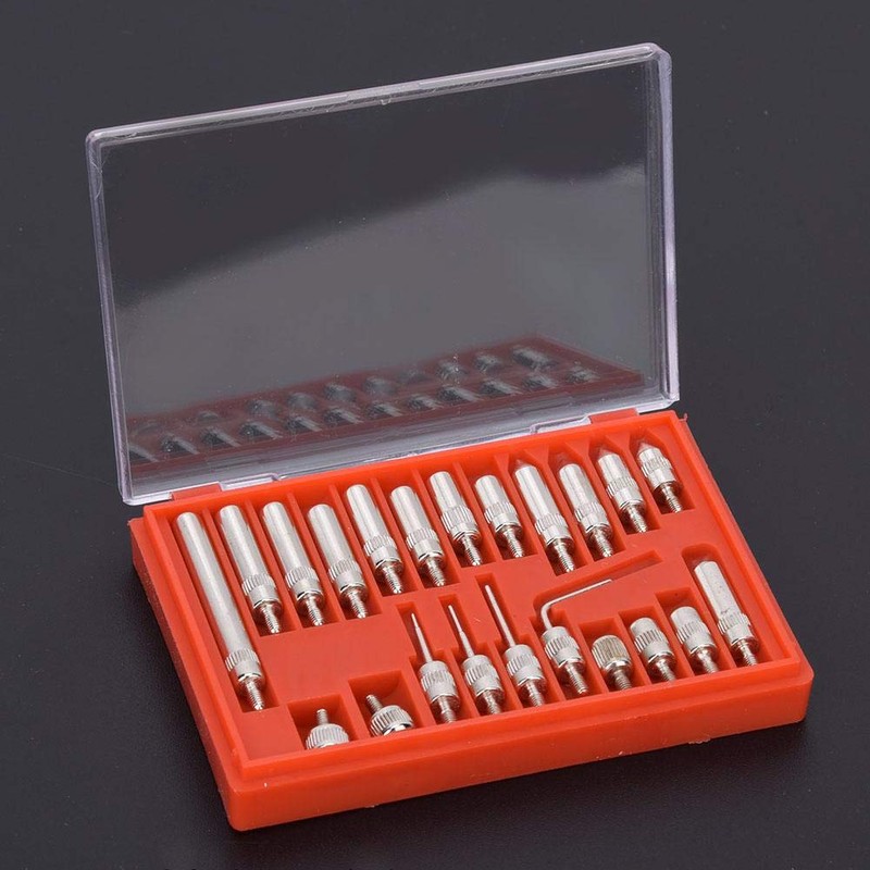 22-Piece Dial Gauge Measuring Tips Set, Dial Indicator Pointed Tip