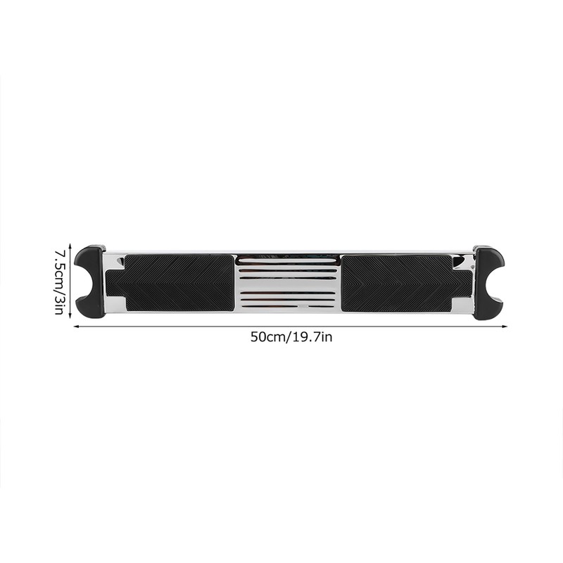 304 Stainless Steel Thickened Ladder Pedal with Non Slip Rubber