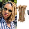 Coriario Honey Blonde Locs Extensions Human Hair 8 Inch 30