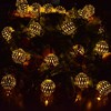 Hann LED Solar Globe String Lights, 12ft 10 LEDs Moroccan