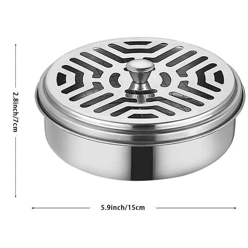 2 Portable Coil Holder, Incense Box Sandalwood Holder with Handle,