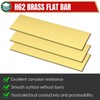 Uxney Brass Flat Bar，1/4"Thickness x 2"Width x 12"Length Brass Bar