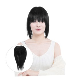 PACKOVE Hair Toppers for Women Lightweight Clip Hair Piece Natural Look Synthetic Wiglet Natural Comfortable and Easy to Use