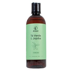 Alnut Shampoo para Perros y Cachorros - Sin Sulfatos ni Parabenos - Espuma de Baño, 480 ml (Té Verde y Jojoba)