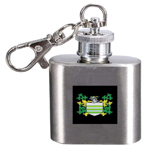 Gooding Family Crest Surname Coat of Arms 1oz Hip Flask