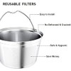 Nicelucky coffee filter reusable 8 10 12 cup basket replacement