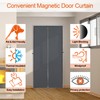 Magnetic Thermal Insulated Door Curtain,Full Strip Magnets & Thicker Layered