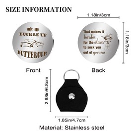 Funny Gifts for Dad Boyfriend Drive Safe Keychain Fathers Day Mens Gift for Dad Men Women Cool Key Chain with Leather Pocket Hug Token Unique Gag Birthday Gifts for Husband Wife Friend Uncle Adult Son