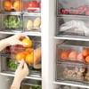 SIMPEXPE Stackable Storage Drawer, Clear Pull Out Plastic Food Fridge