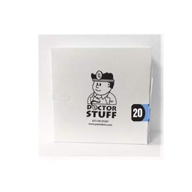 Doctor Stuff - 2020 Chart Stickers, Light Blue/Black, Arden Compatible Series Labels, 3/4" x 1-1/2", 1 Roll, 500/Roll