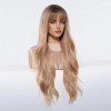 Pelucas De Mujer Dama Larga Y Ondulada Rubio Cabello Natural