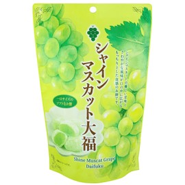 Mochi Shine Muscat Traditional Japanese Rice Cakes, 130g, Soft Chewy Wagashi Food Sweets