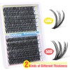 Lash Clusters 240 Pcs Individuals Eyelash Extensions 16-20MM Dramatic Long