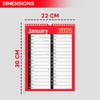 2025 Calendar 2 Column A3 Size 1 Month to view
