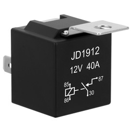 Weasch 4Pcs JD1912 Car Relay, 12V 40A, 4 Pins SPST, Automotive Switches and Starters, Waterproof Relay for Boat Tractor Truck Motorcycle (4)