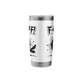Black Crow, F-Caw-F Funny Black Bird Stainless Steel Insulated Tumbler