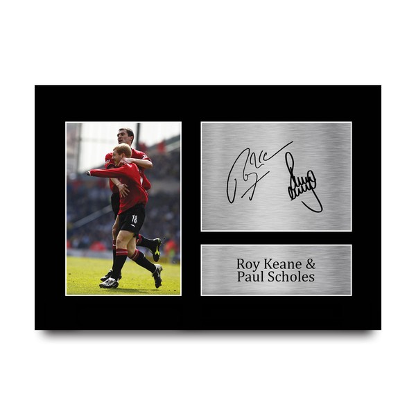 HWC Trading A4 Roy Keane & Paul Scholes Gifts Printed