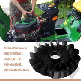 ZHONGXIA 796201 Flywheel Fan Kit Compatible with B&S/Cub Cadet LA115 LA105 31P677 31G777 31R777 31P707 319000 31A000 Engines, Replace 699043, 794436, 699708, 695492, 695056, 697853, 796083, 794438