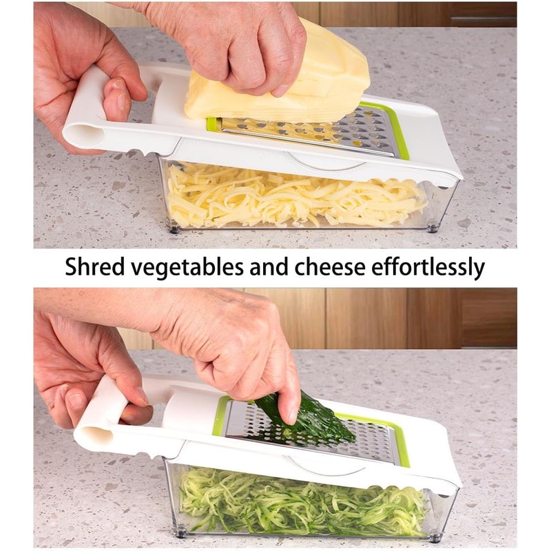 Katleay 5 in 1 Vegetable Slicer Manual Vegetable Slicer with
