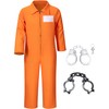 Yoroka Orange Prison Jumpsuit Kids Prison Uniform with Chain Props