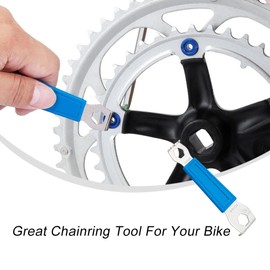 YIOLIBJF Bike Chain Bolt Wrench Multifunctional Chainring Nut Wrench Portable Bicycle Socket Spanner for Mountain Bike and Road Bike