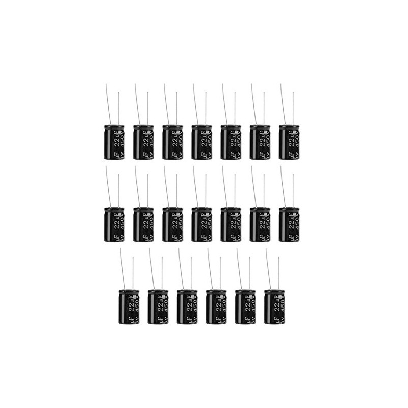 Pack of 20 450V 22uf 105 Lines Axial Electrolyte Polar