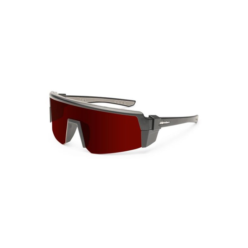 BOMBER SMOKE BOMB ANSI Z87+ Safety Sunglasses:_Smoke