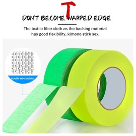 AISEY Neon Gaffer Cloth Tape, Fluorescent Colors Pro Gaff Tape Duct Tape UV Blacklight Glow in The Dark Tape for UV Party 0.6 inch x 16.5 feet, 5 Pack