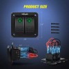 Nilight 2 Rocker Pre Wired Toggle Switch Panel Switches Aluminum