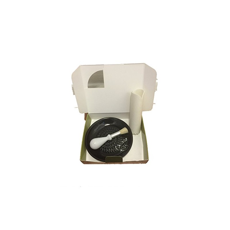 Black with white garlic motif design garlic (no 22) black