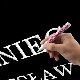 LEVIATAN Set for Restoration of Inscriptions on Tombstones, Gravestone Restoration Set, Inscription Restoration, Gravestone Restoration, Gravestone Inscription Renewal, Oil Marker White