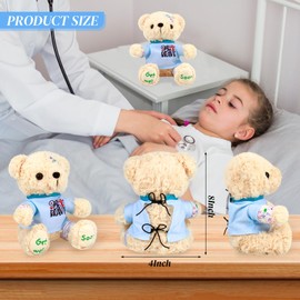baby comforter Get Well Soon Teddy Bear – Soft Plush Bear Stuffed Animal with Broken Arm Leg, Recovery Get Well Soon Gift for Kids, Women, Men – Thoughtful After Surgery or Get Better Soon Present