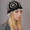 CYMNER Crochet Bucket Hat Women Hand Crafted Knitted Bucket Hat