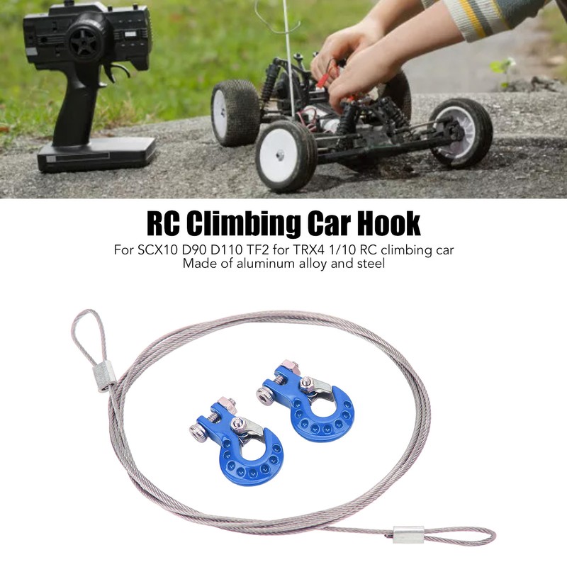 2Pcs RC Trailer Hook Aluminum Alloy Sturdy RC Climbing Car