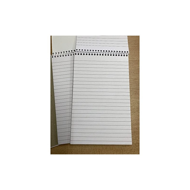 3 x Shorthand Notepads Notebook Pad Ruled Top Wiro Spiral