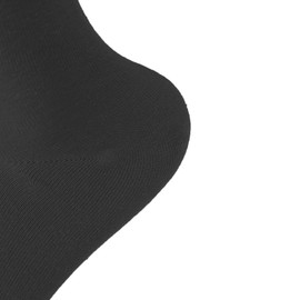 DLGDWG Women Thin Cotton Socks, Lightweight Soft Bootie Socks Women Above Ankle Crew Socks 6 Pairs (5-9, Black)