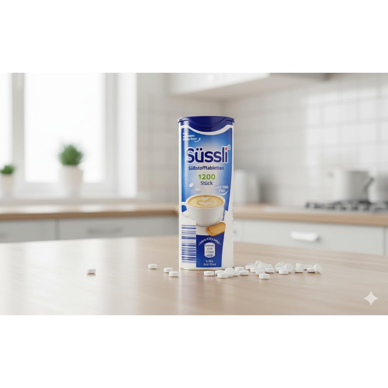süssli suessli German Sweetener Tablets 1200pcs in Dispenser - Lactose