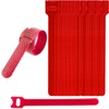 30PCS Adjustable Reusable Cable Ties Straps 12mmx150mm Hook and Loop