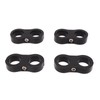 4 Pcs 8AN Hose Separator Clamp Fuel Line Mounting Clamp