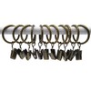 IPEAK 50 Pack Curtain Clips with Rings, Metal Curtain Rings
