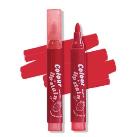 Erinde Lip Stain Marker, Matte Bright Rose Brown Lip Liner Stain Pen, Highly Pigmented Long-Lasting Wear Transfer-Proof Lip Liner Contour Lip Tint Waterproof Lipstain, 04