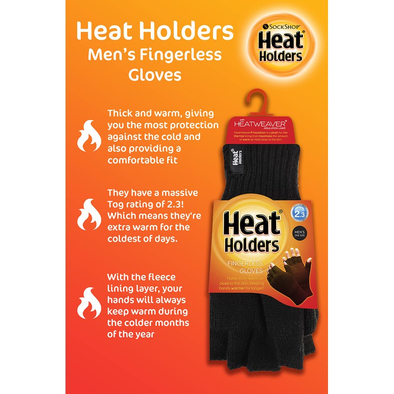 HEAT HOLDERS - Mens Winter Warm 3.2 TOG Fleece Lined
