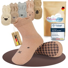 Matschepfuetze Children's Grip Socks – Extra Anti-Slip Function for Maximum Grip – Baby Socks for Comfort and Safety – Baby Grip Socks for Fun and Adventure without Risk of Slipping
