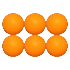 Kokusai Table Tennis Ball, Practice, 1.6 inches (40 mm), Plastic, ABS Training Ball, 6 Ps, Orange