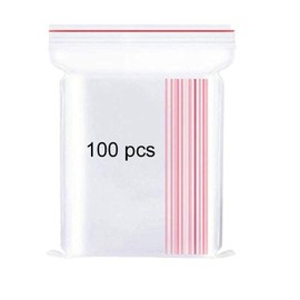 Large Ziplock Bags Resealable Clear Plastic Bags Self Seal Plastic Wallets Food Bags Storage Bags Large Freezer Bags Polythene Pouches by Anilia-B (16x25cm)