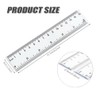 5pcs Clear Plastic Ruler Shatter Resistant Ruler Geometric Ruler Shatterproof